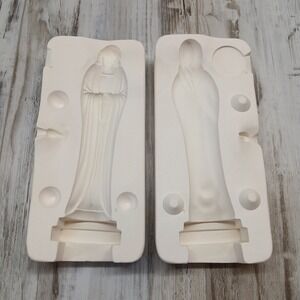 Vintage 1962 Duncan Ceramic Mold Standing Madonna SM-1012 Fresno Calif 7 Inch